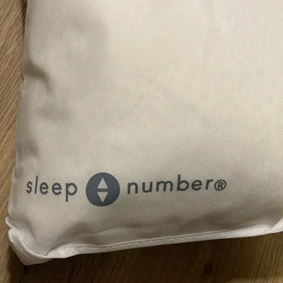 New Never Used Sleep Number White and Gray Pillow - Picture 2 of 5